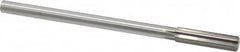 Made in USA - 0.437" High Speed Steel 6 Flute Dowel Pin Chucking Reamer - USA Tool & Supply