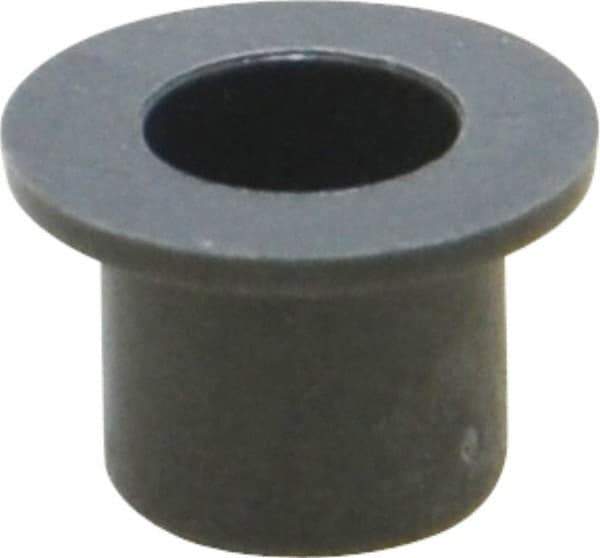 Igus - 3/16" Inside x 1/4" Outside Diam, Thermoplastic Sleeve Bearing - 3/8" Outside Diam, 0.032" Flange Thickness, 1/4" OAL - USA Tool & Supply