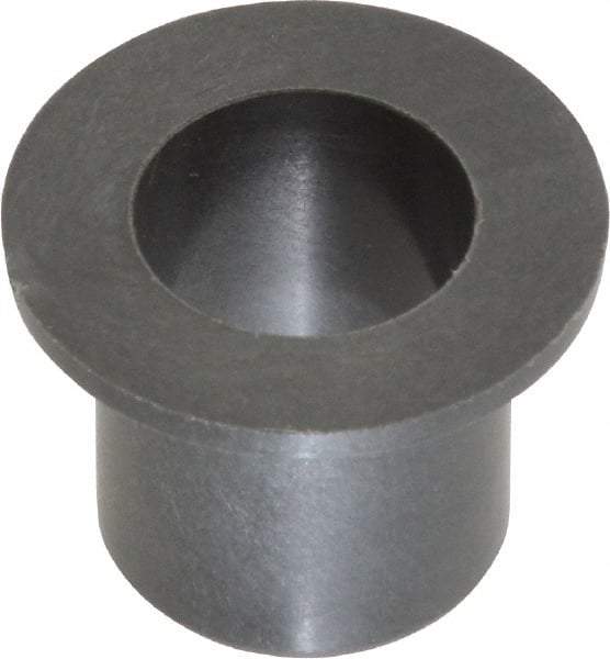 Igus - 3/8" Inside x 15/32" Outside Diam, Thermoplastic Sleeve Bearing - 11/16" Outside Diam, 0.046" Flange Thickness, 1/2" OAL - USA Tool & Supply