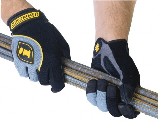 ironCLAD - Size XL (10-11) Synthetic Leather Anti-Vibration/Impact Protection Work Gloves - USA Tool & Supply