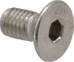 Value Collection - M5x0.80 Metric Coarse Hex Socket Drive, 90° Flat Screw - Grade 316 & Austenitic A4 Stainless Steel, Fully Threaded, 10mm OAL - USA Tool & Supply