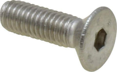 Value Collection - M5x0.80 Metric Coarse Hex Socket Drive, 90° Flat Screw - Grade 316 & Austenitic A4 Stainless Steel, Fully Threaded, 16mm OAL - USA Tool & Supply