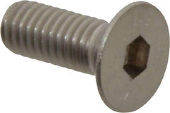 Value Collection - M6x1.00 Metric Coarse Hex Socket Drive, 90° Flat Screw - Grade 316 & Austenitic A4 Stainless Steel, Fully Threaded, 16mm OAL - USA Tool & Supply