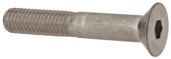 Value Collection - M8x1.25 Metric Coarse Hex Socket Drive, 90° Flat Screw - Grade 316 & Austenitic A4 Stainless Steel, Partially Threaded, 50mm OAL - USA Tool & Supply