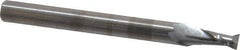 OSG - 9/64", 9/32" LOC, 3/16" Shank Diam, 2" OAL, 2 Flute, Solid Carbide Square End Mill - Single End, Uncoated, Spiral Flute, 30° Helix, Centercutting, Right Hand Cut, Right Hand Flute, Series 412 - USA Tool & Supply