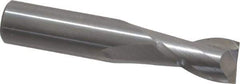 OSG - 2.5mm, 5mm LOC, 3mm Shank Diam, 39mm OAL, 2 Flute, Solid Carbide Square End Mill - Single End, Uncoated, Spiral Flute, 30° Helix, Centercutting, Right Hand Cut, Right Hand Flute, Series 412 - USA Tool & Supply