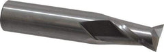 OSG - 1/2", 5/8" LOC, 1/2" Shank Diam, 2-1/2" OAL, 2 Flute, Solid Carbide Square End Mill - Single End, Uncoated, Spiral Flute, 30° Helix, Centercutting, Right Hand Cut, Right Hand Flute, Series 412 - USA Tool & Supply