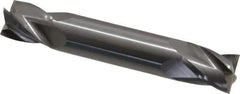 OSG - 1/2", 5/8" LOC, 1/2" Shank Diam, 3" OAL, 4 Flute, Solid Carbide Square End Mill - Double End, Uncoated, Spiral Flute, 30° Helix, Right Hand Cut, Right Hand Flute, Series 424 - USA Tool & Supply