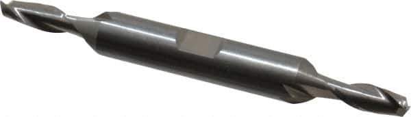 OSG - 7/32", 9/16" LOC, 3/8" Shank Diam, 3-3/8" OAL, 2 Flute, Solid Carbide Square End Mill - Double End, Uncoated, Spiral Flute, 30° Helix, Centercutting, Right Hand Cut, Right Hand Flute, Series 442 - USA Tool & Supply