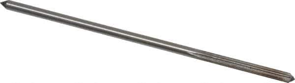 Interstate - 1/8" High Speed Steel Chucking Reamer - Straight Flute, 0.119" Straight Shank, 7/8" Flute Length, 3-1/2" OAL - USA Tool & Supply