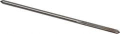 Interstate - 1/8" High Speed Steel Chucking Reamer - Straight Flute, 0.119" Straight Shank, 7/8" Flute Length, 3-1/2" OAL - USA Tool & Supply