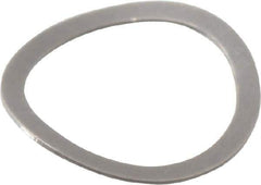 Gardner Spring - 0.194" ID x 0.242" OD, Grade 302 Stainless Steel Wave Disc Spring - 0.006" Thick, 0.03" Overall Height, 0.015" Deflection, 0.75 Lb at Deflection - USA Tool & Supply