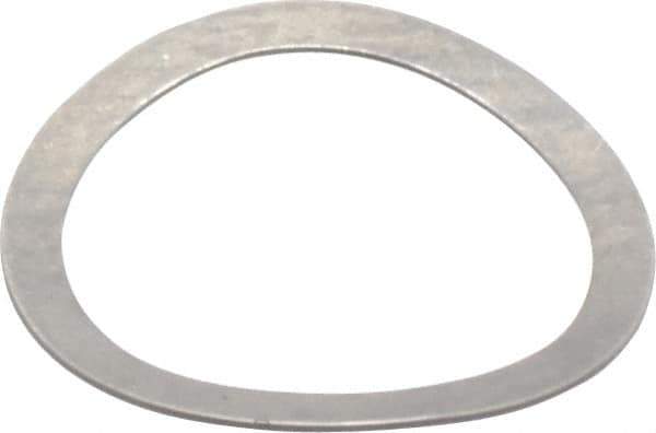 Gardner Spring - 0.243" ID x 0.305" OD, Grade 302 Stainless Steel Wave Disc Spring - 0.007" Thick, 0.03" Overall Height, 0.015" Deflection, 0.75 Lb at Deflection - USA Tool & Supply