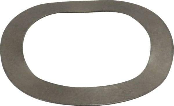 Gardner Spring - 0.531" ID x 0.734" OD, Grade 302 Stainless Steel Wave Disc Spring - 0.009" Thick, 0.05" Overall Height, 0.03" Deflection, 5.5 Lb at Deflection - USA Tool & Supply