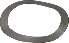 Gardner Spring - 0.65" ID x 0.855" OD, Grade 302 Stainless Steel Wave Disc Spring - 0.01" Thick, 0.06" Overall Height, 0.03" Deflection, 5.5 Lb at Deflection - USA Tool & Supply