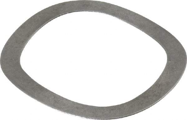 Gardner Spring - 1.201" ID x 1.543" OD, Grade 1074 Steel Wave Disc Spring - 0.017" Thick, 0.105" Overall Height, 0.052" Deflection, 21 Lb at Deflection - USA Tool & Supply