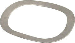 Gardner Spring - 1.201" ID x 1.543" OD, Grade 1074 Steel Wave Disc Spring - 0.02" Thick, 0.125" Overall Height, 0.062" Deflection, 31 Lb at Deflection - USA Tool & Supply