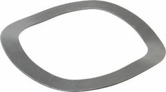 Gardner Spring - 5.12" ID x 6.55" OD, Grade 1074 Steel Wave Disc Spring - 0.061" Thick, 0.496" Overall Height, 0.174" Deflection - USA Tool & Supply