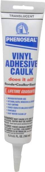 DAP - 5.5 oz Cartridge Clear Acrylic & Latex Caulk - 100°F Max Operating Temp, 20 min Tack Free Dry Time - USA Tool & Supply