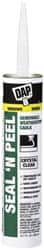 Caulk: 10.1 oz Cartridge, Clear, Butyl Rubber -20 to 122 ° F Operating Temp, 10 min Tack Free Dry Time