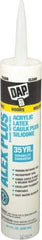 DAP - 10.1 oz Tube Clear Acrylic & Latex Caulk - -30 to 180°F Operating Temp, 30 min Tack Free Dry Time, 24 hr Full Cure Time - USA Tool & Supply