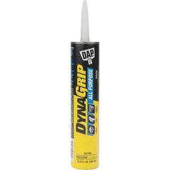 DAP - 10.3 Fluid Ounce Container, Tan, Cartridge Synthetic Latex Construction Adhesive - Service Temp from 0 to 120°F, Indoor - USA Tool & Supply