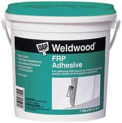 DAP - 128 Fluid Ounce Container, Gray, Tub Synthetic Latex Construction Adhesive - Service Temp from 40 to 60°F, Indoor - USA Tool & Supply