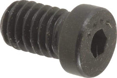 Made in USA - 5/16-18 UNC Hex Socket Drive, Low Socket Cap Screw - Grade 4037 Alloy Steel, Black Oxide Finish, Fully Threaded, 1/2" Length Under Head - USA Tool & Supply