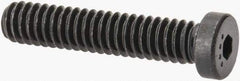 Made in USA - 1/4-20 UNC Hex Socket Drive, Low Socket Cap Screw - Grade 4037 Alloy Steel, Black Oxide Finish, Fully Threaded, 1-1/4" Length Under Head - USA Tool & Supply