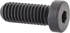 Made in USA - 3/8-16 UNC Hex Socket Drive, Low Socket Cap Screw - Grade 4037 Alloy Steel, Black Oxide Finish, Fully Threaded, 1" Length Under Head - USA Tool & Supply