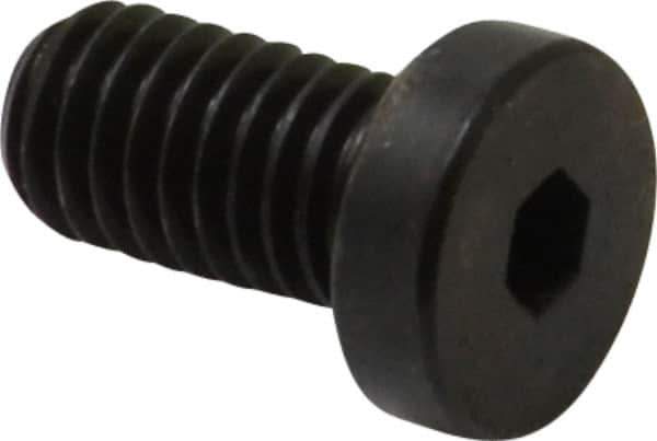Made in USA - #10-32 UNF Hex Socket Drive, Low Socket Cap Screw - Grade 4037 Alloy Steel, Black Oxide Finish, Fully Threaded, 3/8" Length Under Head - USA Tool & Supply