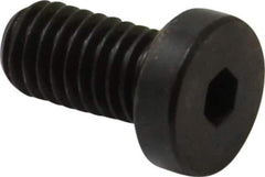 Made in USA - #10-32 UNF Hex Socket Drive, Low Socket Cap Screw - Grade 4037 Alloy Steel, Black Oxide Finish, Fully Threaded, 3/8" Length Under Head - USA Tool & Supply