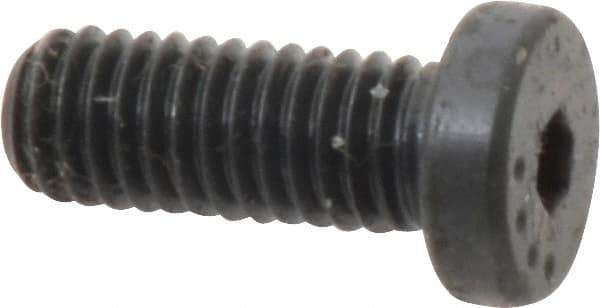 Made in USA - #10-32 UNF Hex Socket Drive, Low Socket Cap Screw - Grade 4037 Alloy Steel, Black Oxide Finish, Fully Threaded, 1/2" Length Under Head - USA Tool & Supply