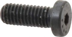 Made in USA - #10-32 UNF Hex Socket Drive, Low Socket Cap Screw - Grade 4037 Alloy Steel, Black Oxide Finish, Fully Threaded, 1/2" Length Under Head - USA Tool & Supply