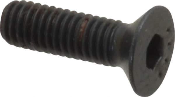 Made in USA - M3x0.50 Metric Coarse Hex Socket Drive, 90° Flat Head Socket Cap Screw - Grade 10.9 Alloy Steel, Black Oxide Finish, Fully Threaded, 10mm Length Under Head - USA Tool & Supply
