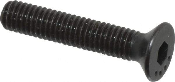 Made in USA - M3x0.50 Metric Coarse Hex Socket Drive, 90° Flat Head Socket Cap Screw - Grade 10.9 Alloy Steel, Black Oxide Finish, Fully Threaded, 16mm Length Under Head - USA Tool & Supply