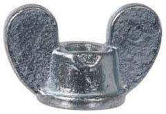 Value Collection - 5/16-18 UNC, Zinc Plated, Steel Standard Wing Nut - Grade 1015-1025, 1-5/8" Wing Span, 1" Wing Span, 7/8" Base Diam - USA Tool & Supply