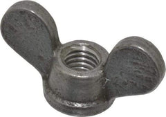 Value Collection - 3/8-16 UNC, Uncoated, Steel Standard Wing Nut - Grade 1015-1025, 1-5/8" Wing Span, 7/8" Wing Span, 11/16" Base Diam - USA Tool & Supply