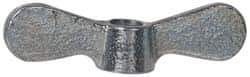 Value Collection - 3/8-16 UNC, Uncoated, Steel Standard Wing Nut - Grade 1015-1025, 2-1/2" Wing Span, 0.69" Wing Span, 9/16" Base Diam - USA Tool & Supply