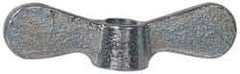 Value Collection - 3/8-16 UNC, Zinc Plated, Steel Standard Wing Nut - Grade 1015-1025, 2-1/2" Wing Span, 0.69" Wing Span, 9/16" Base Diam - USA Tool & Supply