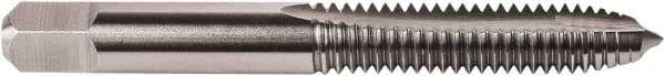 Union Butterfield - 7/16-20 UNF, 3 Flute, TiN Finish, High Speed Steel Spiral Point Tap - Plug Chamfer, Right Hand Thread, 3-5/32" OAL, 1-7/16" Thread Length, 0.323" Shank Diam, 2B/3B Class of Fit, Series TN1585 - Exact Industrial Supply