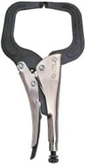 Proto - 11" OAL C-Clamp Locking Pliers - 15/32" Jaw Width, 3-45/64" Jaw Depth, Steel Handle - USA Tool & Supply