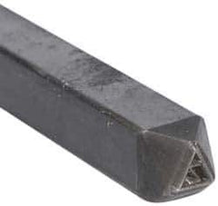 Made in USA - 3/16 Inch Character Size, Z within a Triangle, Code Stamp - Steel - USA Tool & Supply