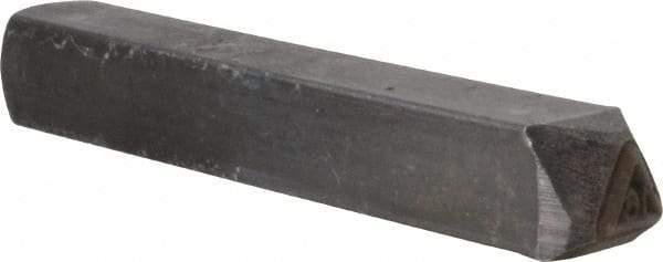 Made in USA - 3/16 Inch Character Size, 16 within a Triangle, Code Stamp - Steel - USA Tool & Supply