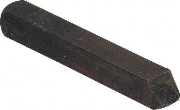 Made in USA - 3/16 Inch Character Size, 19 within a Triangle, Code Stamp - Steel - USA Tool & Supply