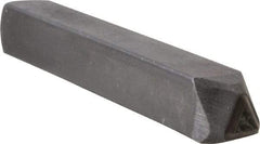 Made in USA - 3/16 Inch Character Size, 25 within a Triangle, Code Stamp - Steel - USA Tool & Supply