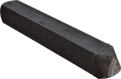 Made in USA - 3/16 Inch Character Size, 30 within a Triangle, Code Stamp - Steel - USA Tool & Supply