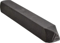 Made in USA - 3/16 Inch Character Size, 32 within a Triangle, Code Stamp - Steel - USA Tool & Supply