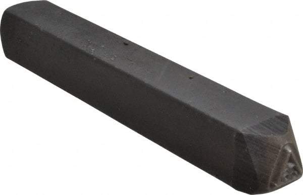 Made in USA - 3/16 Inch Character Size, 36 within a Triangle, Code Stamp - Steel - USA Tool & Supply