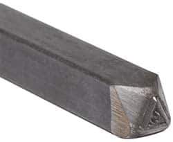 Made in USA - 3/16 Inch Character Size, 42 within a Triangle, Code Stamp - Steel - USA Tool & Supply